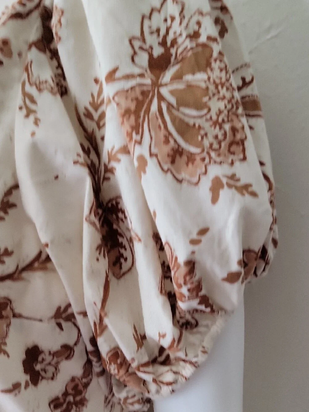 Abercrombie & Fitch Floral Maxi Dress Puff Sleeve Cottage Boho Hippie